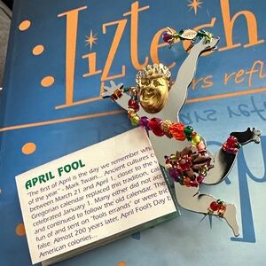 Liztech APRIL FOOL Brooch/Pin signed 2005